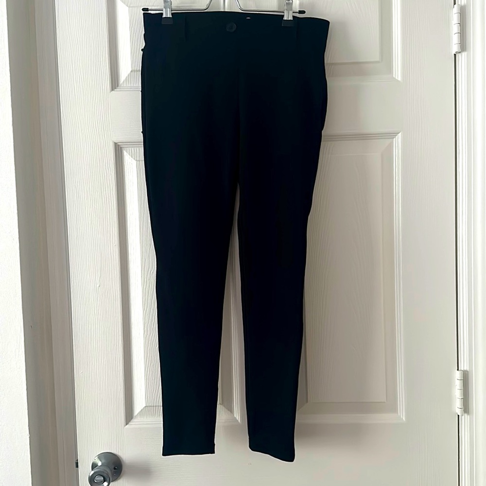 Betabrand Black Skinny Leg Trousers